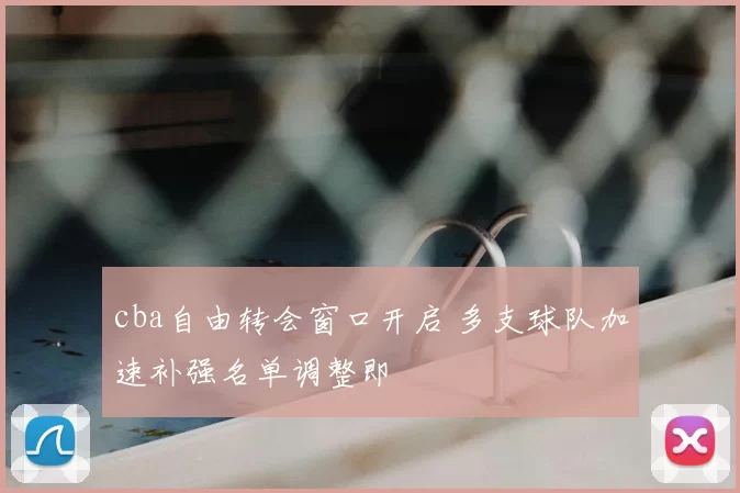 cba自由转会窗口开启 多支球队加速补强名单调整即